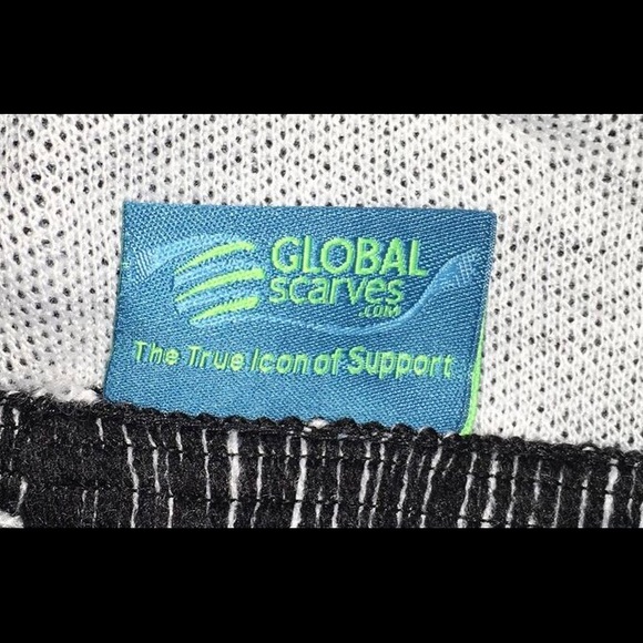 Pro Iowa Soccer Scarf Iowa’s A Keeper NEW 2-sided Black & White 60” MLS - Picture 5 of 5